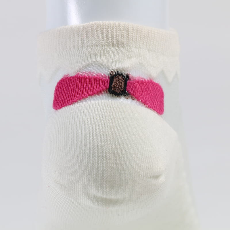 Summer Bow-knot Dantela Lady Sock Factory Femei Sosete confortabile Transparent Crystal Silk