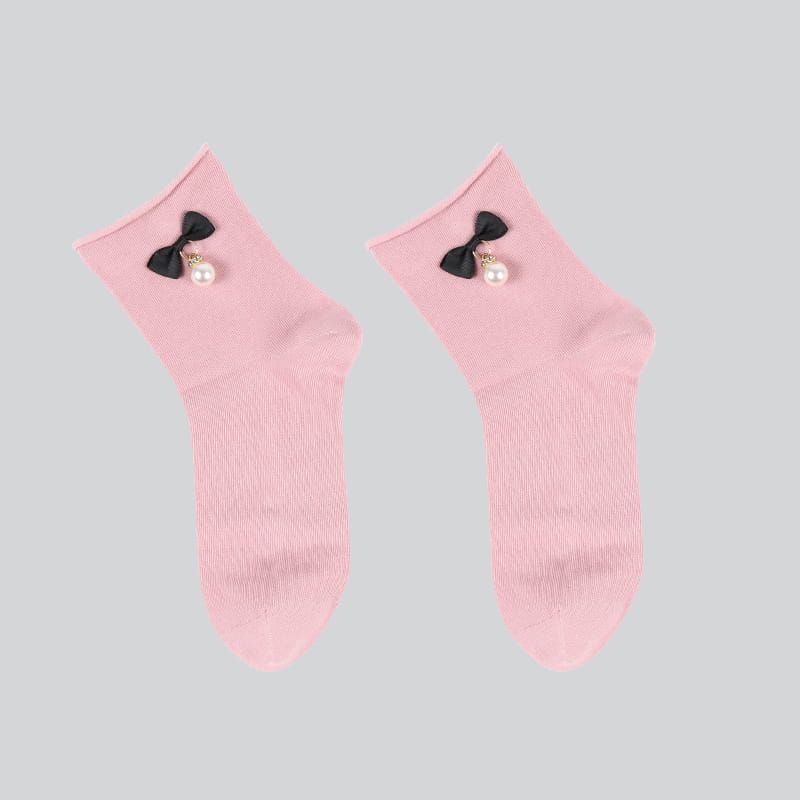 Sosete cu fundă Kawaii de modă Comerț cu ridicata Sock Cartoon Women Socks