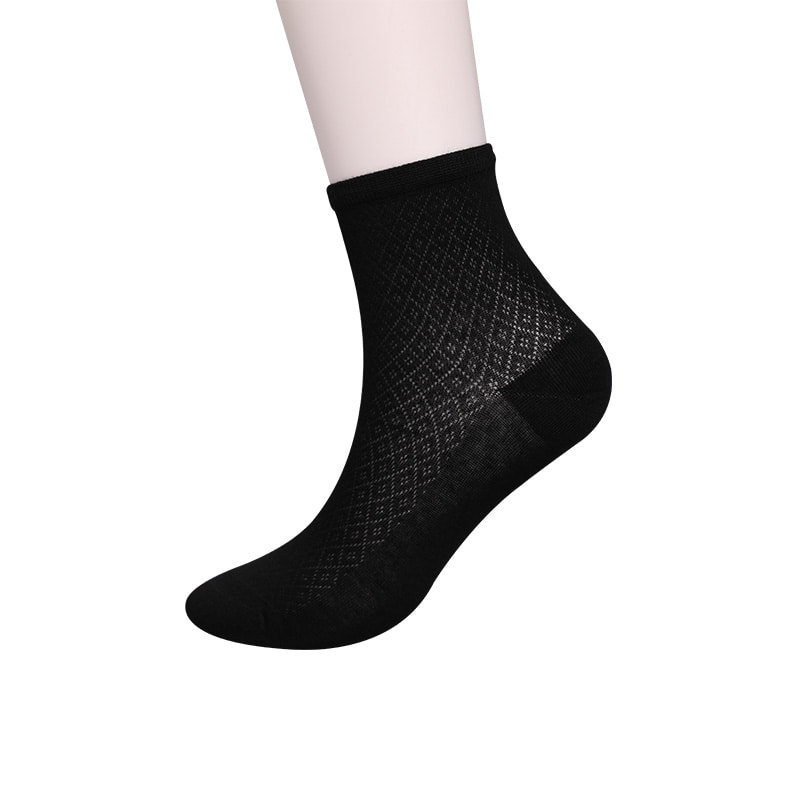 Geantă moale din nailon din fibră de bambus, șosete casual de damă subțiri cu diamante mici, șosete de damă cusute manual WSD1689