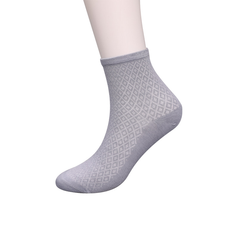 Geantă moale din nailon din fibră de bambus, șosete casual de damă subțiri cu diamante mici, șosete de damă cusute manual WSD1689