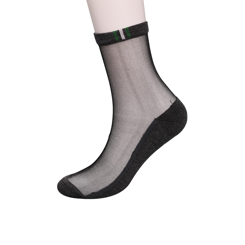 Ciorapi pentru bărbați, casual, de primăvară și vară, din bumbac, cu flori în dungi verticale Luokou, cu tălpi anti-alunecare, ciorapi pentru bărbați WSD2711