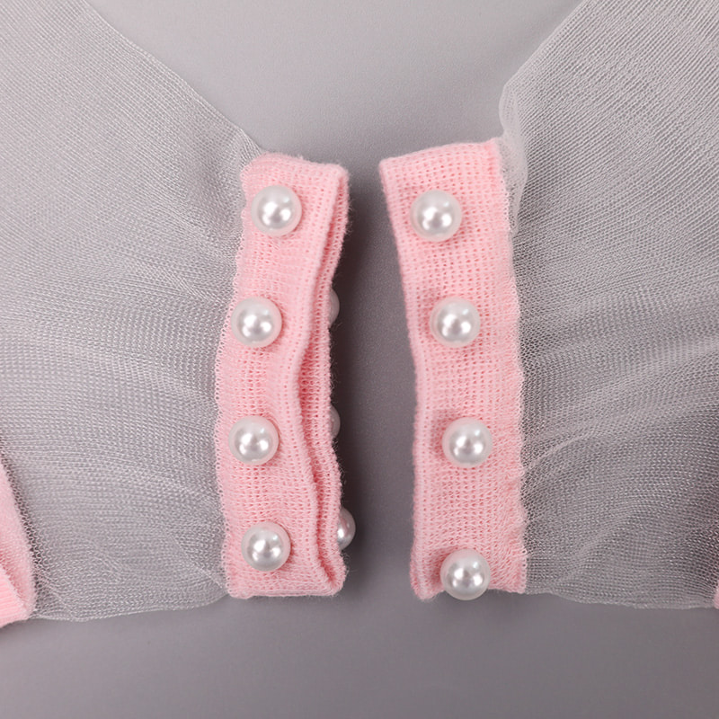 Moda nailon, mătase transparentă, bumbac, jos, șosete de barcă pentru femei, sus, perle, sticlă, cristal, mătase, șosete pentru bărci WSD1288
