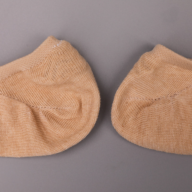 Șosete de damă din bumbac colorat natural, plasă, invizibili, cusuți manual WSD1401