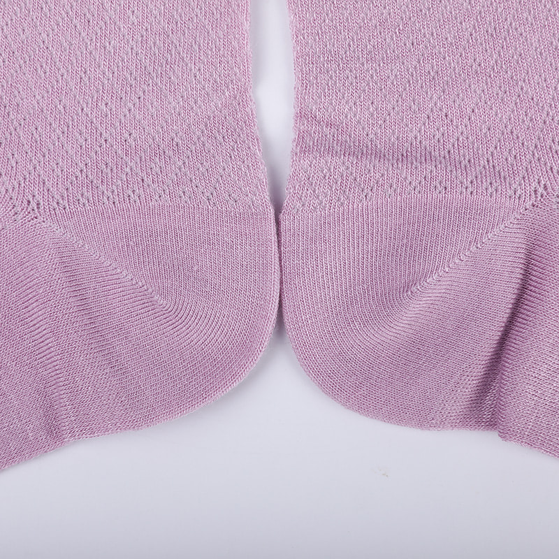 Geantă moale din nailon din fibră de bambus, șosete casual de damă subțiri cu diamante mici, șosete de damă cusute manual WSD1689