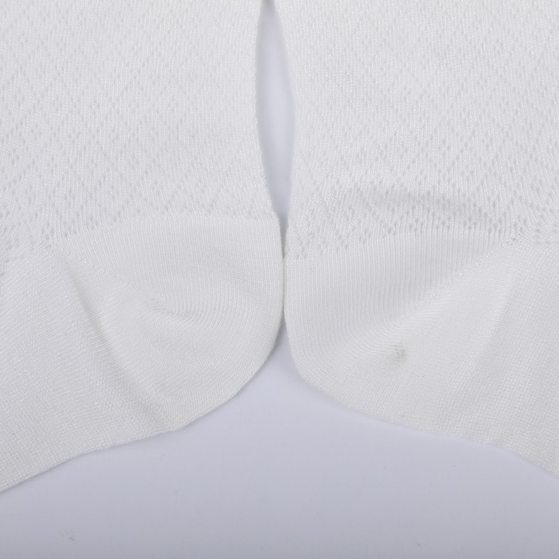 Geantă moale din nailon din fibră de bambus, șosete casual de damă subțiri cu diamante mici, șosete de damă cusute manual WSD1689