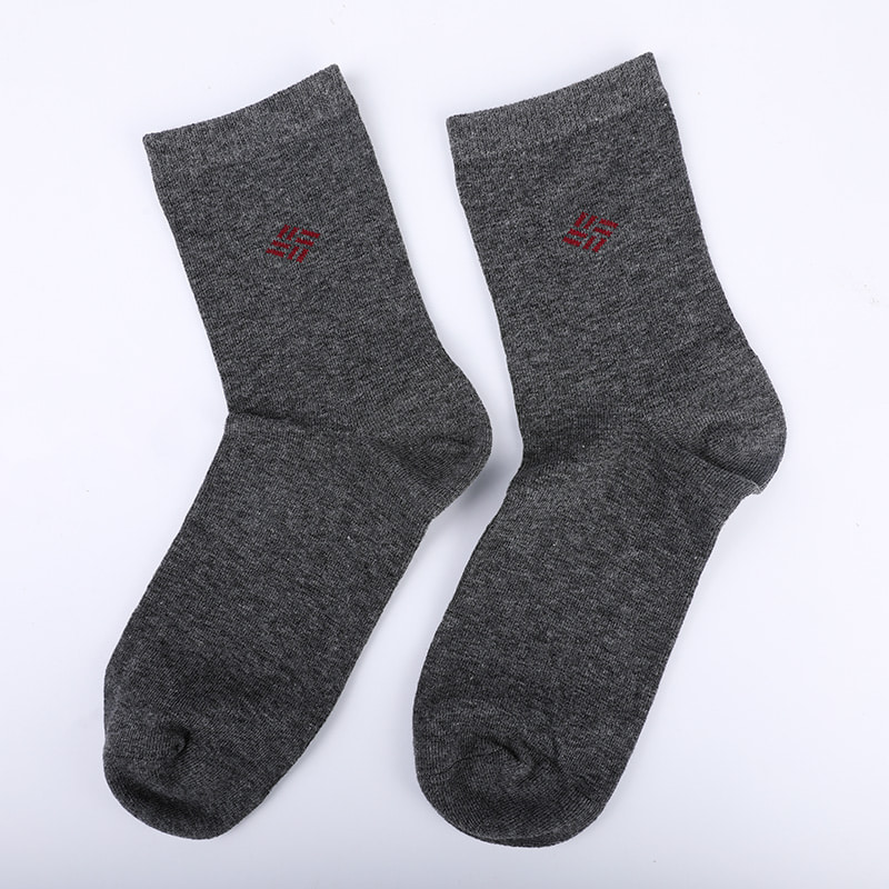 Șosete din bumbac pieptănat, învelite cu amoniac, fire de bumbac 98%, jacquard mici, cusute manual, pentru toamnă și iarnă, șosete pentru bărbați WSD2581