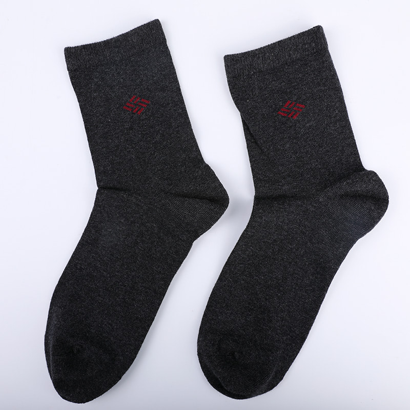 Șosete din bumbac pieptănat, învelite cu amoniac, fire de bumbac 98%, jacquard mici, cusute manual, pentru toamnă și iarnă, șosete pentru bărbați WSD2581