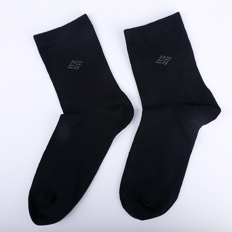 Șosete din bumbac pieptănat, învelite cu amoniac, fire de bumbac 98%, jacquard mici, cusute manual, pentru toamnă și iarnă, șosete pentru bărbați WSD2581
