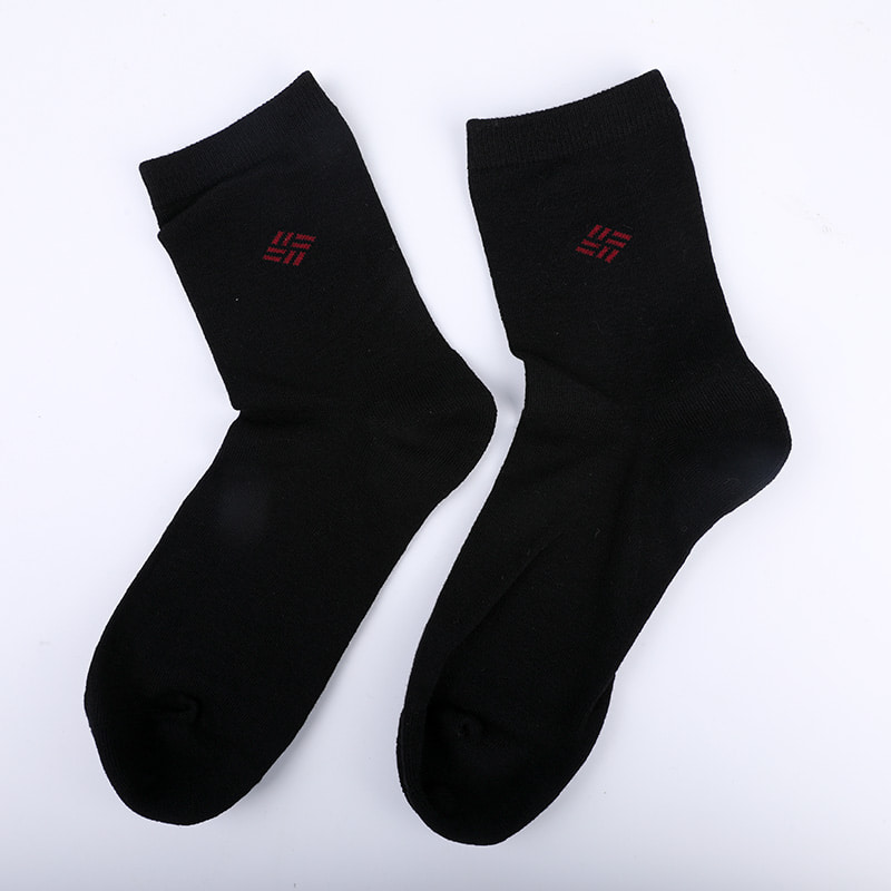 Șosete din bumbac pieptănat, învelite cu amoniac, fire de bumbac 98%, jacquard mici, cusute manual, pentru toamnă și iarnă, șosete pentru bărbați WSD2581