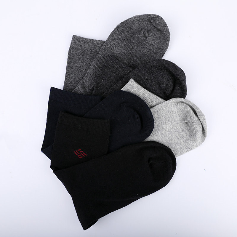 Șosete din bumbac pieptănat, învelite cu amoniac, fire de bumbac 98%, jacquard mici, cusute manual, pentru toamnă și iarnă, șosete pentru bărbați WSD2581