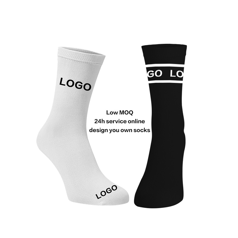 Vânzare cu ridicata Skate Black Letter Running Men Athletic Basketball Crew Men's Custom Logo Sport Casual Socks