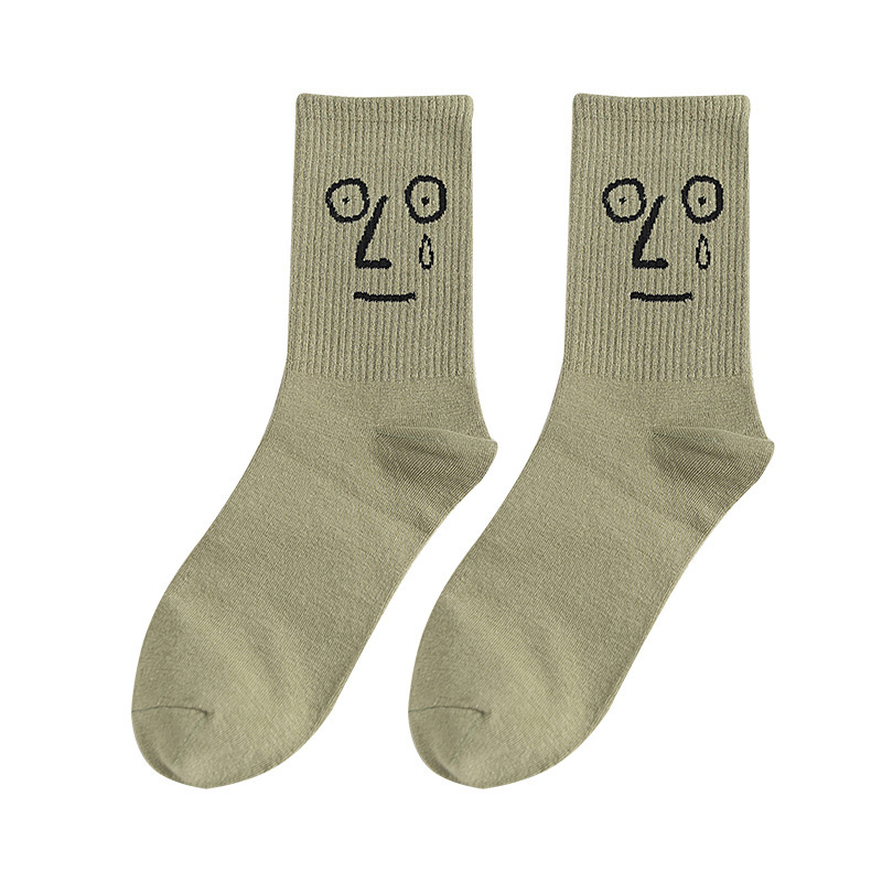 Custom Tube Cute Fall Happy Novelty Funny Bumbac Unique Smile Crew Socks Unisex